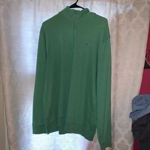 Mens Vineyard Vines 1/4 zip light green size L